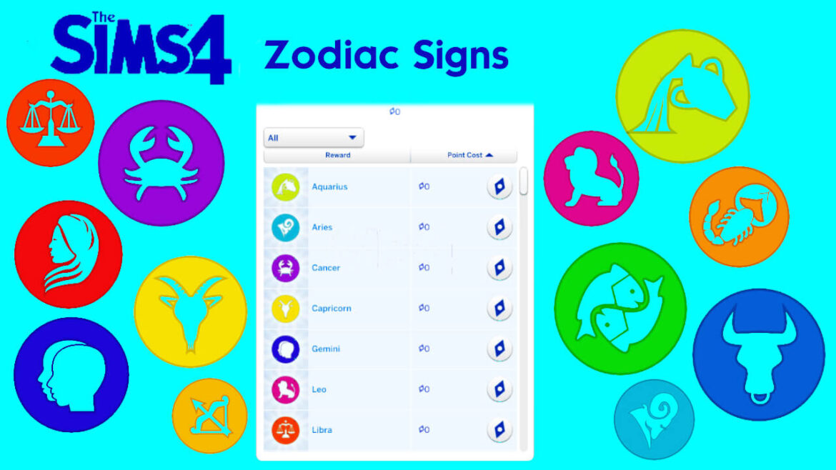 The Sims 4 Zodiac Signs