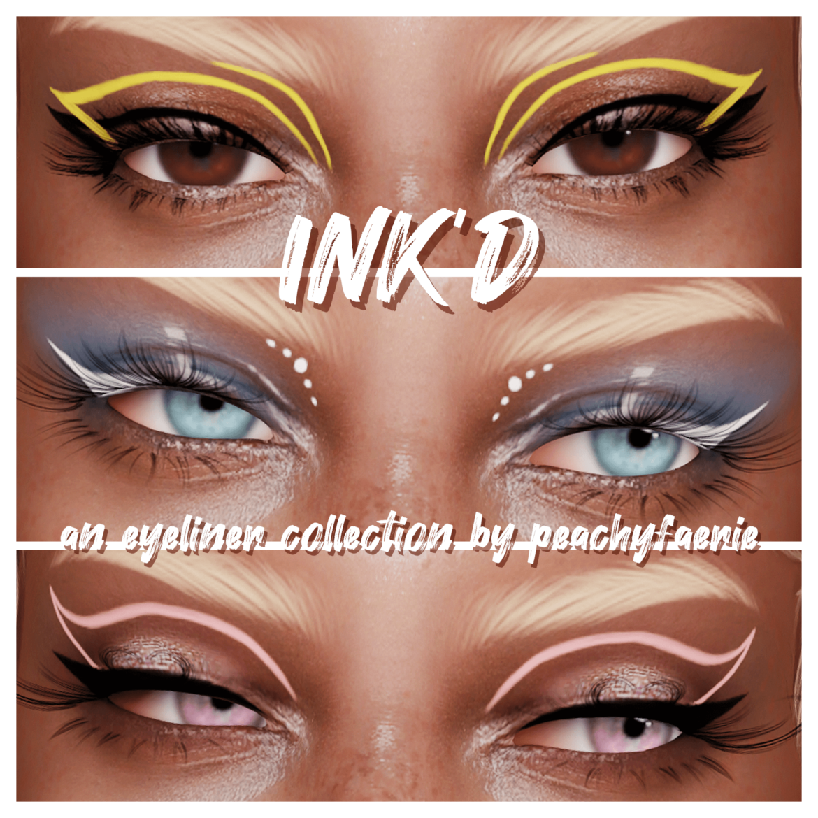 INK'D an eyeliner collection by peachyfaerie