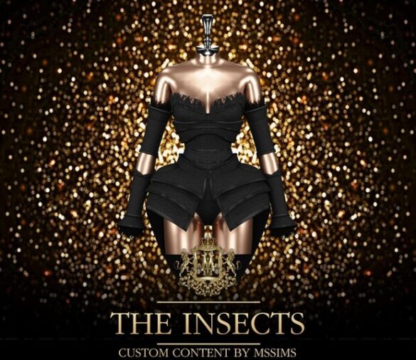 Sims 4 Anthro Insects Mod THE INSECTS dress - Sims 4 Update